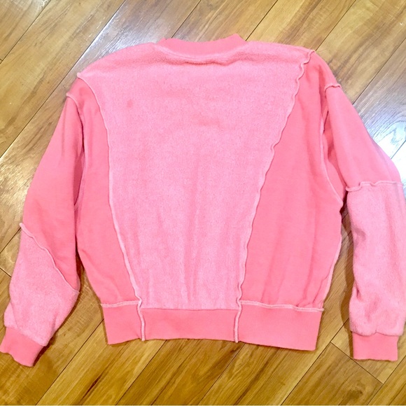BDG Tops - BDG Buckle fleece two tone Barbie bubble gum color pink sweatshirt top s…